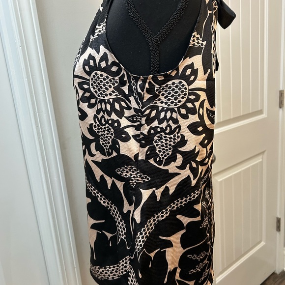 The Limited Black & Cream Sleeveless Keyhole Blouse Small | Workwear - Picture 3 of 5